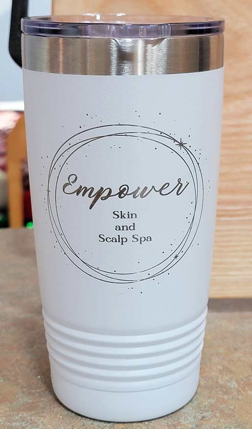 Laser Engraving - Empowered Skin and Scalp Spa